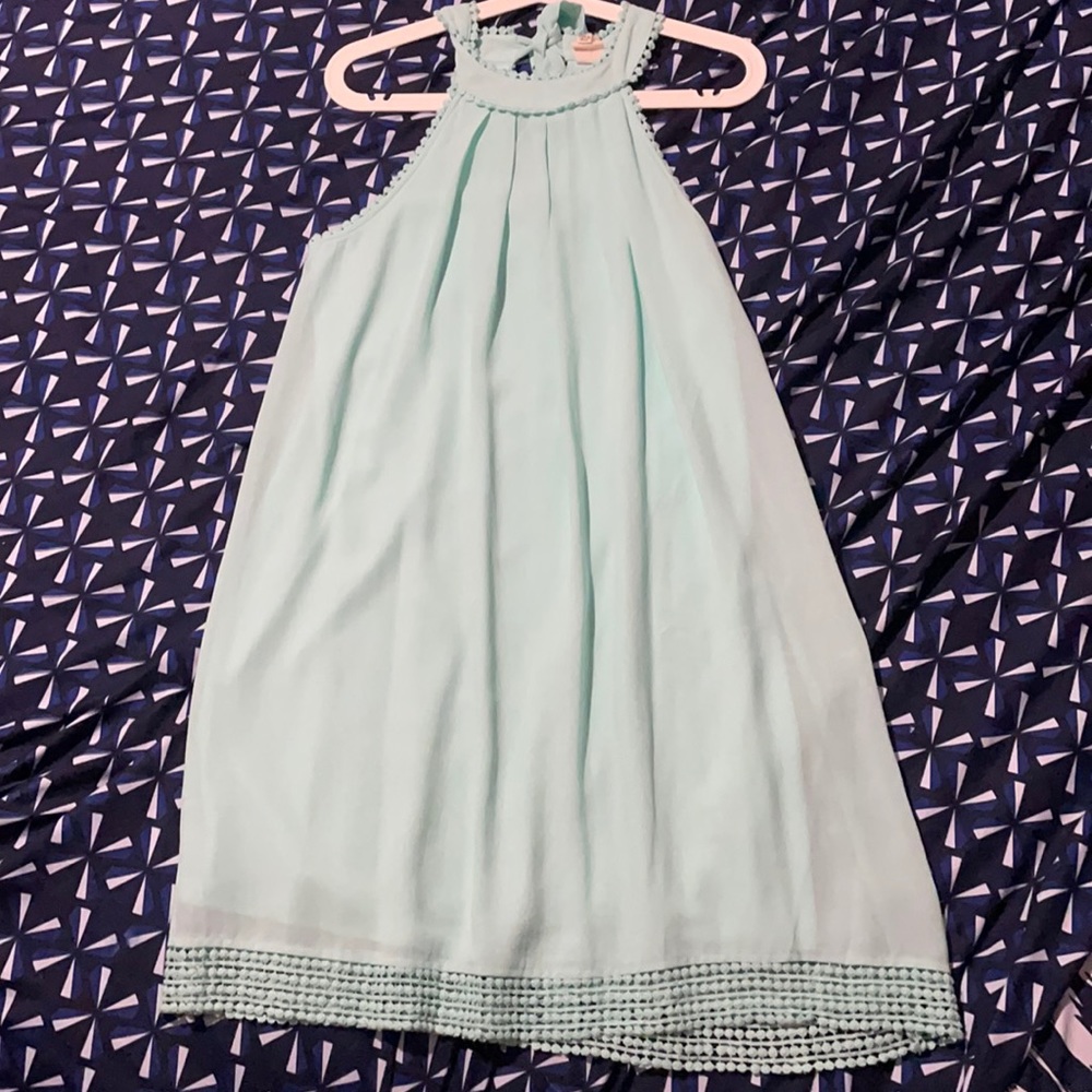 Mint green flowy dress